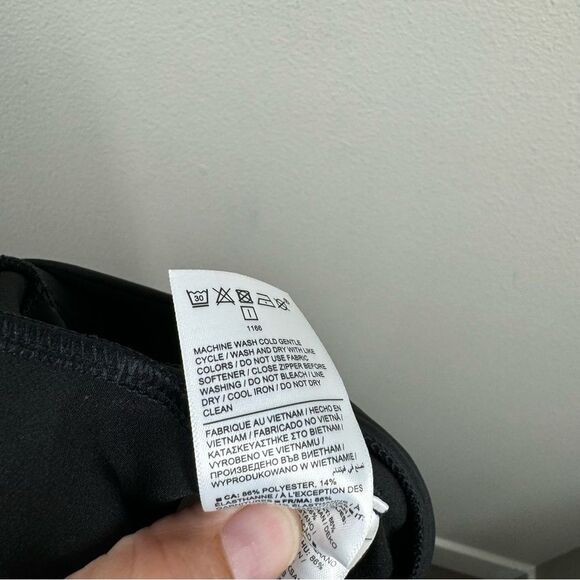 Athleta Endless Satin Side Stripe Pants Black Pull On Size 0 Style 782695 - Picture 8 of 9